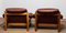 Brutalist Brazilian Brown Leather Armchairs attributed to Göte Möbler, 1970s, Set of 2 5