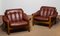 Brutalist Brazilian Brown Leather Armchairs attributed to Göte Möbler, 1970s, Set of 2 6