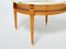 Art Deco Neoclassical Ash Wood Brass Gueridon Side Table, 1940s 3