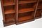 Antique Victorian Open Breakfront Bookcase 7