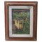 Silvio Poma, Italian Home Garden, 1890s, Oil Painting on Cardboard, Framed 1