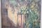 Silvio Poma, Italian Home Garden, 1890s, Oil Painting on Cardboard, Framed 4