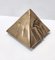 Piramide decorativa postmoderna in bronzo nello stile di Arnaldo Pomodoro, Italia, anni '70, Immagine 5