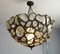 Large German Art Nouveau Ceiling Lamp in Glass, 1890s 2