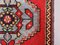 Petit Tapis Vintage en Laine Rouge, Turquie 2