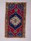 Small Vintage Turkish Red & Blue Wool Rug, Image 1