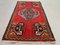 Petit Tapis Vintage en Laine Rouge, Turquie 3