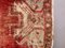 Petit Tapis Vintage en Laine Rouge et Beige 2