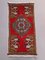 Petit Tapis Vintage en Laine Rouge, Turquie 1