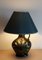 Vintage Table Lamp with Green Glazed Ceramic Base, 1970s, Image 4