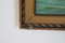Paesaggio marino surrealista, fine XX secolo, olio su tela, con cornice, Immagine 9