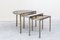 Crescent Brass Nest Tables, Italy, 1970s, Set of 3, Image 1