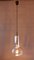 Lampada a sospensione vintage in vetro con cilindro cromato di Glashütte Limburg, anni '70, Immagine 6