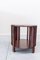 Red Deco Mahogany Side Table, France, 1930s, Image 2