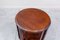 Red Deco Mahogany Side Table, France, 1930s 4