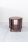 Red Deco Mahogany Side Table, France, 1930s 3