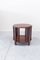 Red Deco Mahogany Side Table, France, 1930s, Image 3