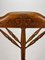 Oak and Wicker Triangular Chair, 1950s 3