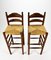 Modernist Barstools with Wicker, 1960s, Set of 2 5