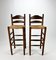 Modernist Barstools with Wicker, 1960s, Set of 2 6