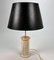 Mid-Century Travertine and Brass Table Lamp, 1960s 5