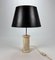 Mid-Century Travertine and Brass Table Lamp, 1960s, Image 7