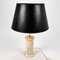 Mid-Century Travertine and Brass Table Lamp, 1960s 4