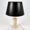 Mid-Century Travertine and Brass Table Lamp, 1960s, Image 4