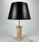 Mid-Century Travertine and Brass Table Lamp, 1960s 1