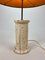 Mid-Century Travertine and Brass Table Lamp, 1960s, Image 6