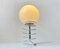 Danish White Minimalist Spring Table Lamp from Bel, 1980s 7