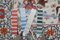 Vintage Suzani Wandteppich aus Seide mit Tiermuster 12