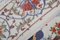 Vintage Suzani Wandteppich aus Seide mit Tiermuster 11