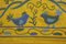 Decoración mural Suzani de seda amarilla, uzbeko, Imagen 9