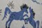 Alfombra de pasillo de seda con bordado de caballo Suzani, Imagen 9