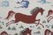 Vintage Silk Horse Suzani Tapestry, Uzbek 7