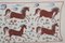 Vintage Silk Horse Suzani Tapestry, Uzbek 8