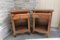 Rustic Oak Nightstands, 1980s, Set of 2, Image 1