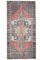 Vintage Turkish Pink and Orange Runner Rug, Image 1