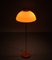 Lámpara de pie Space Ace con pantalla naranja, años 70, Imagen 5