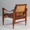 Patinated Saddle Leather Safari Armchair & Ottoman from Aaage Bruru & Son, 1960s, Set of 2, Image 10