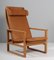 Oak 2254 Sled Chair Denmark attributed to Børge Mogensen for Fredericia, 1956 1