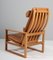 Oak 2254 Sled Chair Denmark attributed to Børge Mogensen for Fredericia, 1956, Image 6