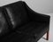 Black Leather Model 2208 Sofa attributed to Børge Mogensen for Fredericia 6