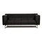Black Leather 318 Linea Three-Seater Sofa from Rolf Benz, Image 1