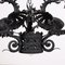 Neo-Gothic Wrought Iron Chandelier, Italy, 20th Century 9