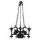 Neo-Gothic Wrought Iron Chandelier, Italy, 20th Century 1