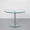 Round Glass Pedestal Table, 2000s, Image 1