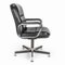 Vintage Black Leather Chair, 1970s, Image 4