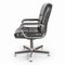 Vintage Black Leather Chair, 1970s, Image 4